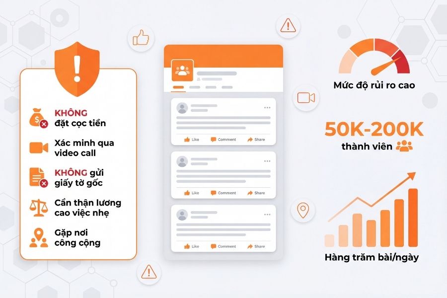 Tìm việc giúp việc qua Facebook được đánh giá khá phức tạp và nhiều rủi ro.