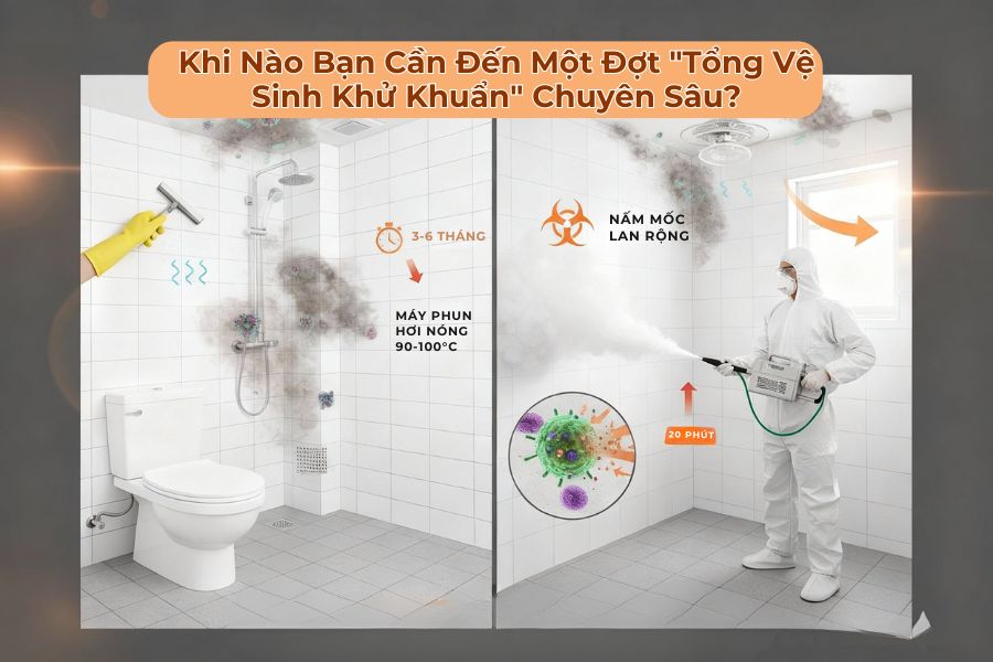 Tổng vệ sinh khử khuẩn từ chuyên gia bTaskee.