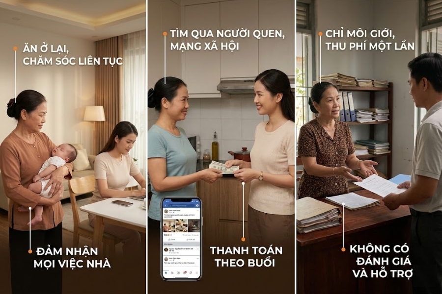 3 hình thức giúp việc truyền thống tại Việt Nam.