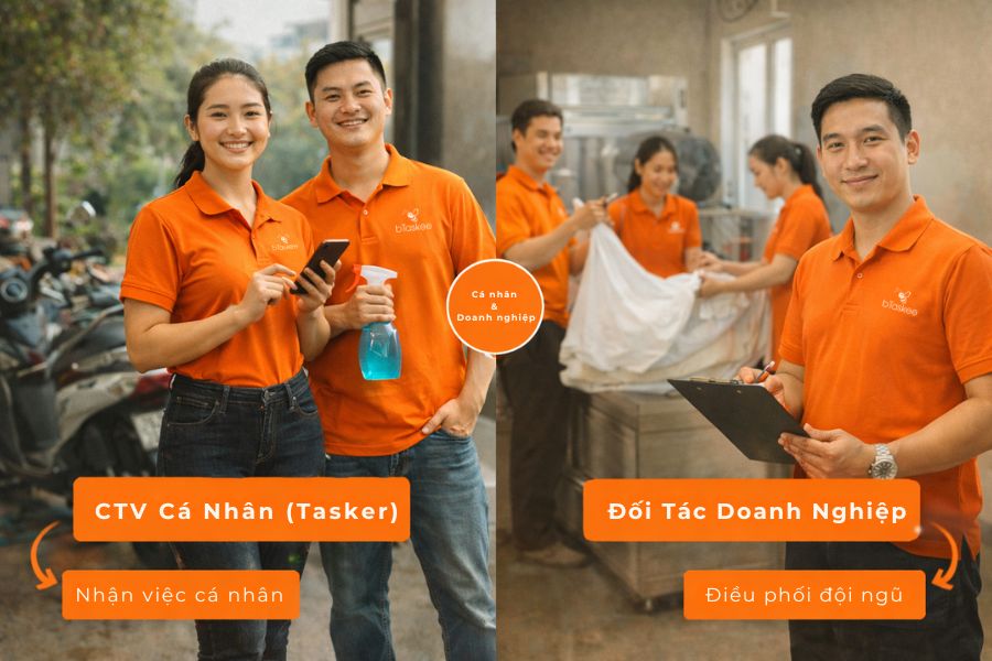 Hai hình thức tham gia của CTV bTaskee.