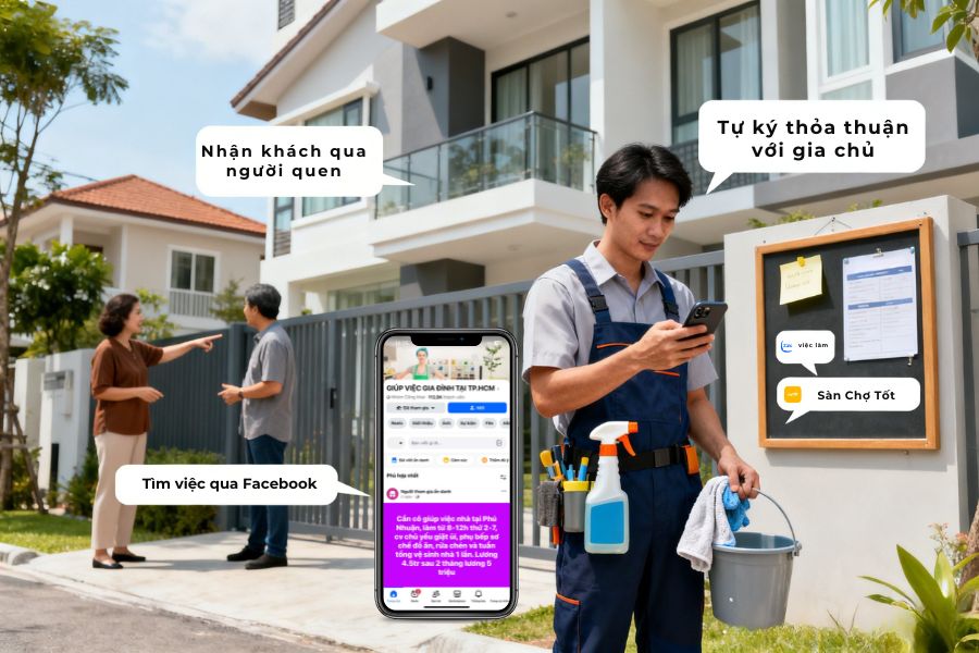 Làm tự do trong ngành dịch vụ gia đình là gì?