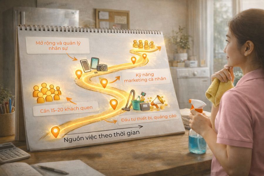 Lộ trình phát triển của làm tự do khá khó khăn.