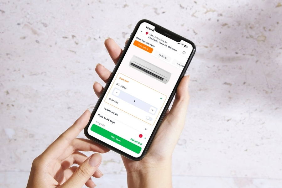 Mọi chi phí đều được hiển thị minh bạch trên app.