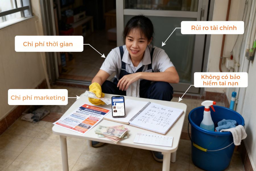 Thu nhập khi làm tự do cần tính kỹ đến các chi phí ẩn.